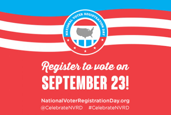 Register to Vote on National Voter Registration Day, Sept. 23