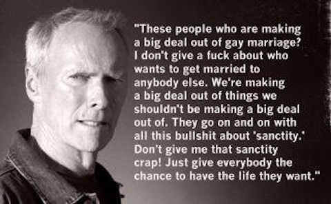 clint eastwood gay marriage say did really just context link story