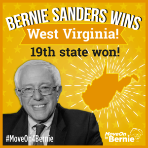 Bernie Sanders Wins West Virginia.