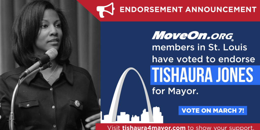 MoveOn endorses Tishaura Jones