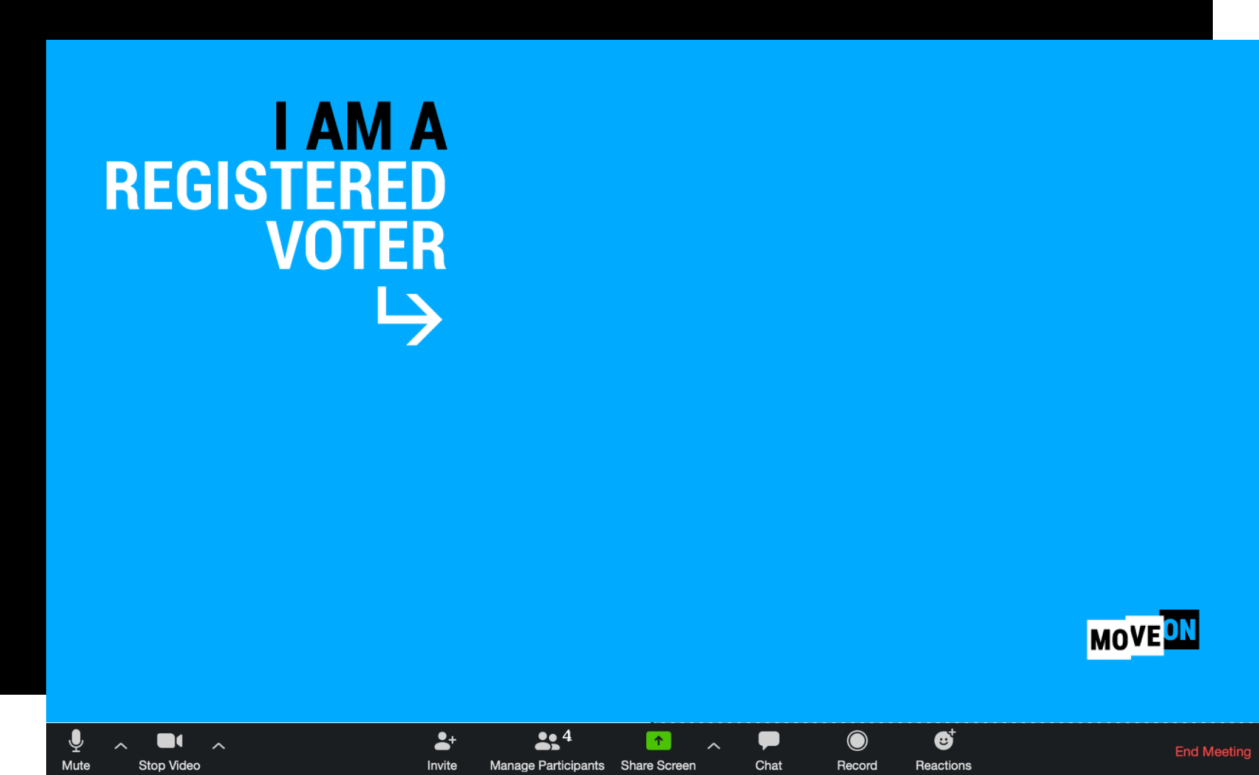 I am a Registered Voter – Zoom Background